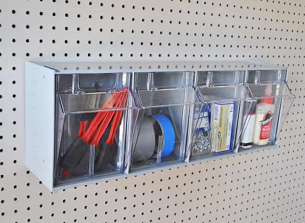 Tip Out Storage Bins - 4 Compartment - 23-5/8"W